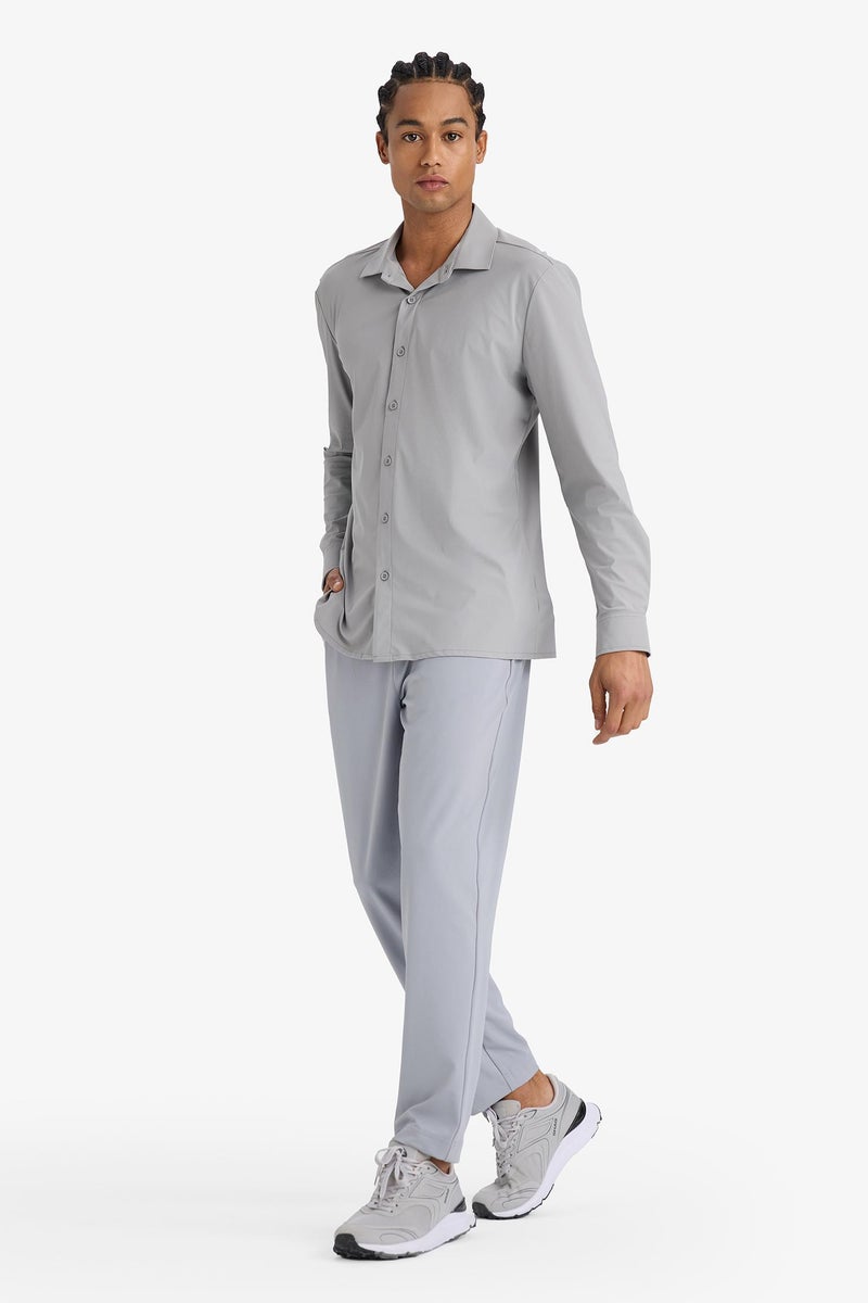 DeFacto Grey Man DeFactoFit Slim Fit Standard Leg Sports Jogger Sweatpants Casual - Image 4